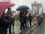 贛州市尋烏縣領導考察安遠縣書香公園
