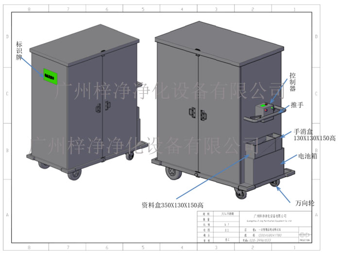 一次性物品電動轉(zhuǎn)運車產(chǎn)品方案設計示意圖及內(nèi)部結(jié)構(gòu)